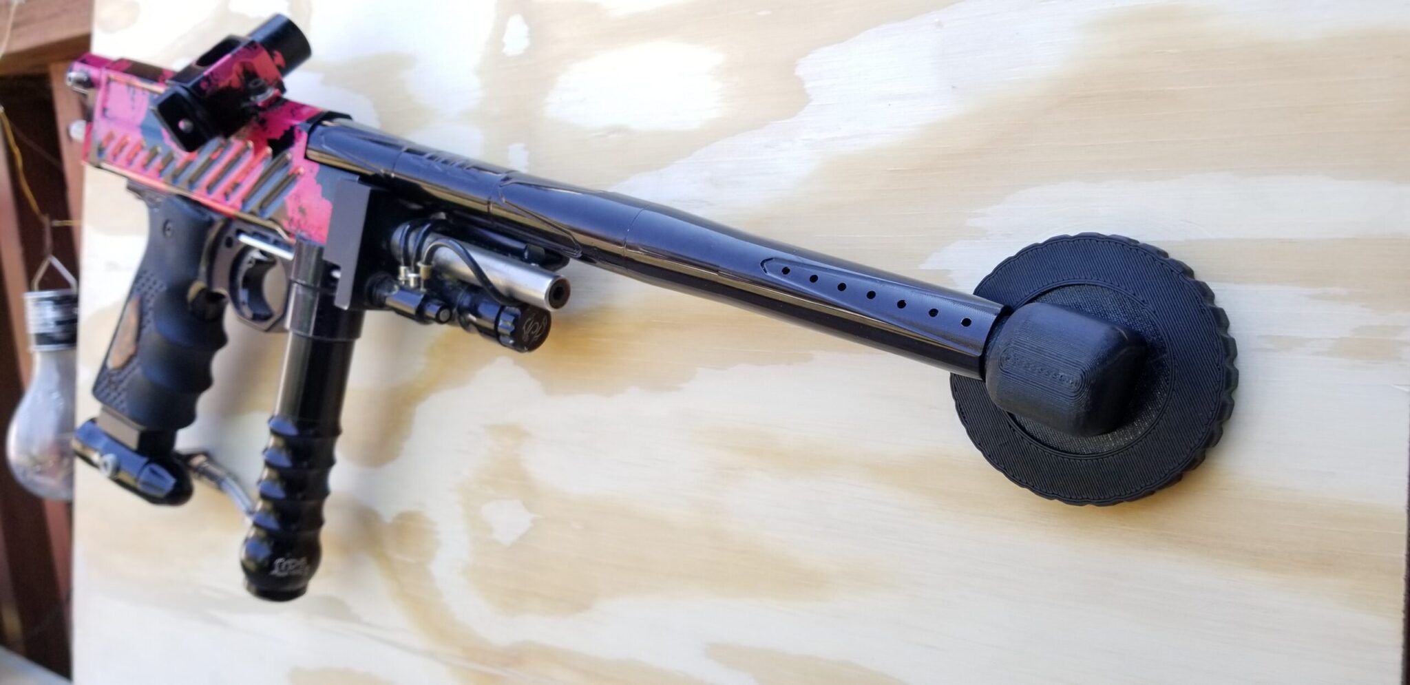 PaintballDNA Adjustable Angle Marker Wall Mount Barrel Mounted